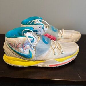 Unique size- Nike Kyrie 6 Neon Graffiti High-Top Shoes